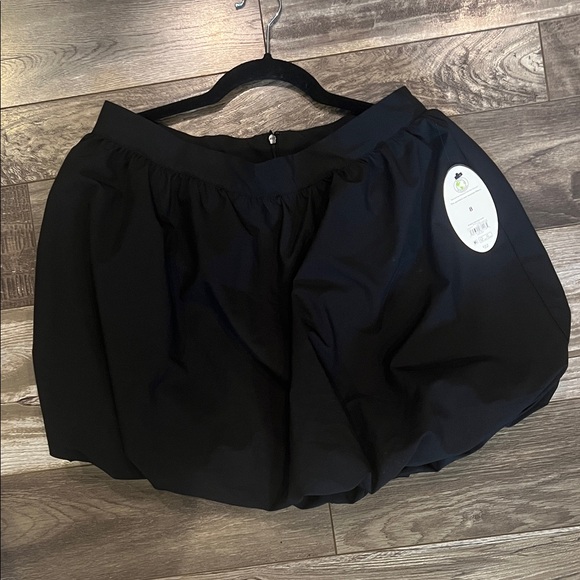 Black Bubble Hem Mini Skirt for Women - Sleek Everyday Mini - Picture 9 of 11